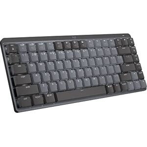 Logitech MX Mini Teclado mecánico Iluminado inalámbrico, interruptores táctiles silenciosos, retroiluminados, Bluetooth, USB-C, macOS, Windows, Linux, iOS, Android, Metal Logitech MX Mini Teclado mecánico Iluminado inalámbrico, interruptores táctiles silenciosos, retroiluminados, Bluetooth, USB-C, macOS, Windows, Linux, iOS, Android, Metal