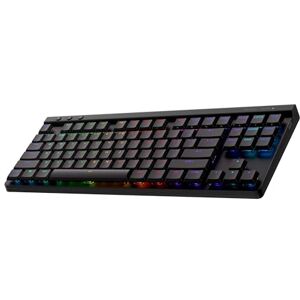 Logitech 515 Lightspeed TKL Teclado inalámbrico Discreto para Juegos, LIGHTSYNC RGB, diseño Fino sin Tornillos, Teclas PBT, interruptores mecánicos lineales (Rojos) Negro Logitech 515 Lightspeed TKL Teclado inalámbrico Discreto para Juegos, LIGHTSYNC RGB, diseño Fino sin Tornillos, Teclas PBT, interruptores mecánicos lineales (Rojos) Negro