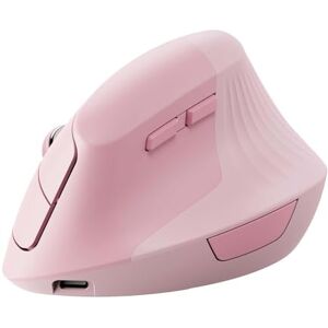 zienstar -Mouse Vertical Inalámbrico Ergonómico,Recargable,Modo Dual,Bluetooth+Inalámbrico USB,Clic Silencioso-Rosa zienstar -Mouse Vertical Inalámbrico Ergonómico,Recargable,Modo Dual,Bluetooth+Inalámbrico USB,Clic Silencioso-Rosa