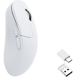 Keychron M3 Mini mouse óptico inalámbrico, Bluetooth 5.1/2.4 GHz/mouse para juegos con cable, sensor PixArt 3395 programable con hasta 26.000 DPI/650 IPS, ligero ergonómico para Windows Mac Linux, Keychron M3 Mini mouse óptico inalámbrico, Bluetooth 5.1/2.4 GHz/mouse para juegos con cable, sensor PixArt 3395 programable con hasta 26.000 DPI/650 IPS, ligero ergonómico para Windows Mac Linux,