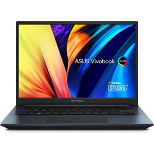 Asus VivoBook Pro 14 OLED, visualización OLED de 14 Pulgadas de 2.8 K, CPU móvil AMD Ryzen 7 6800H, GPU NVIDIA® GeForce® RTX™ 3050, 16 GB de RAM, SSD de 1 TB, Windows 11 Home, Azul silencioso, Asus VivoBook Pro 14 OLED, visualización OLED de 14 Pulgadas de 2.8 K, CPU móvil AMD Ryzen 7 6800H, GPU NVIDIA® GeForce® RTX™ 3050, 16 GB de RAM, SSD de 1 TB, Windows 11 Home, Azul silencioso,