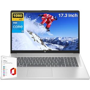 HP Laptop empresarial 2024 17 con Licencia de Microsoft Office Lifetime License, visualización FHD IPS de 17.3 Pulgadas, Intel 6-Core i3-1215U, 16GB RAM, SSD de 512GB, gráficos Intel UHD, HP Laptop empresarial 2024 17 con Licencia de Microsoft Office Lifetime License, visualización FHD IPS de 17.3 Pulgadas, Intel 6-Core i3-1215U, 16GB RAM, SSD de 512GB, gráficos Intel UHD,