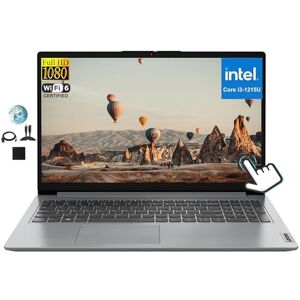 Lenovo Portátil con visualización táctil FHD Ideapad de 15.6 pulgadas, Intel Core i3-1215U de 6 núcleos, 24 GB de RAM, 1 TB SSD, Wi-Fi6, cámara web, Bluetooth, lector de tarjetas SD, Windows 11, Lenovo Portátil con visualización táctil FHD Ideapad de 15.6 pulgadas, Intel Core i3-1215U de 6 núcleos, 24 GB de RAM, 1 TB SSD, Wi-Fi6, cámara web, Bluetooth, lector de tarjetas SD, Windows 11,