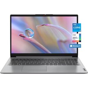 Lenovo Ideapad 1i 15.6" FHD antirreflejos para negocios y hogar, procesador Intel Core i5-1235U, 24GB DDR4 RAM, almacenamiento SSD de 1TB, cámara web, Wi-Fi, HDMI, Bluetooth, Windows 11, gris nube, Lenovo Ideapad 1i 15.6" FHD antirreflejos para negocios y hogar, procesador Intel Core i5-1235U, 24GB DDR4 RAM, almacenamiento SSD de 1TB, cámara web, Wi-Fi, HDMI, Bluetooth, Windows 11, gris nube,