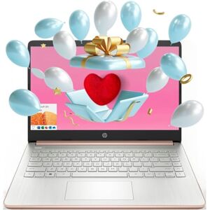 HP Essential Laptop, pantalla HD de 14 pulgadas, Intel Celeron N4120, 16 GB de RAM, 64 GB eMMC, cámara web, HDMI, Wi-Fi, RJ-45, 1 año de Office 365, Windows 11 Home, oro rosa HP Essential Laptop, pantalla HD de 14 pulgadas, Intel Celeron N4120, 16 GB de RAM, 64 GB eMMC, cámara web, HDMI, Wi-Fi, RJ-45, 1 año de Office 365, Windows 11 Home, oro rosa
