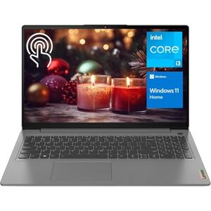 Lenovo IdeaPad 3 Ofertas de Vacaciones, Laptop de 15.6" FHD con pantalla táctil, Intel Core i3-1115G4, 8GB RAM, SSD de 512GB, lector de tarjetas SD, HDMI, cámara web, Wi-Fi 6, Windows 11 Home, gris Lenovo IdeaPad 3 Ofertas de Vacaciones, Laptop de 15.6" FHD con pantalla táctil, Intel Core i3-1115G4, 8GB RAM, SSD de 512GB, lector de tarjetas SD, HDMI, cámara web, Wi-Fi 6, Windows 11 Home, gris