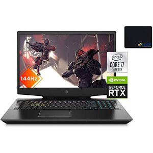 HP OMEN 17 Premium Gaming Laptop PC 17.3 FHD 144Hz IPS Display, Intel Core i7-10750H, RTX 2070 8GB, 32GB DDR4 RAM, 1TB SSD + 1TB HDD, cámara web, teclado retroiluminado RGB, WiFi 6, Win 10 Home, negro HP OMEN 17 Premium Gaming Laptop PC 17.3 FHD 144Hz IPS Display, Intel Core i7-10750H, RTX 2070 8GB, 32GB DDR4 RAM, 1TB SSD + 1TB HDD, cámara web, teclado retroiluminado RGB, WiFi 6, Win 10 Home, negro