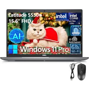 Dell Latitude 5550 15 5000 AI Laptop, computadora empresarial FHD de 15.6", Intel 12-Core Ultra 5 135U (Beat i7-1355U), 64GB DDR5 RAM, 1TB SSD, WiFi 6, teclado retroiluminado, lector de huellas Dell Latitude 5550 15 5000 AI Laptop, computadora empresarial FHD de 15.6", Intel 12-Core Ultra 5 135U (Beat i7-1355U), 64GB DDR5 RAM, 1TB SSD, WiFi 6, teclado retroiluminado, lector de huellas