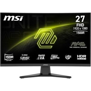 MSI Monitor mag 275CQF E18 27 Pulgadas, Wide Quad HD, Rapid VA, 180 Hz, 0.5 ms, Negro MSI Monitor mag 275CQF E18 27 Pulgadas, Wide Quad HD, Rapid VA, 180 Hz, 0.5 ms, Negro