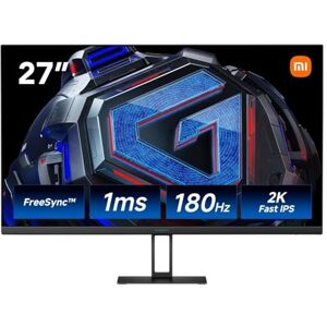 XIAOMI 2K Gaming Monitor G27Qi 27" Panel IPS QHD (2560 * 1440) 180Hz 1ms GTG AMD Freesync Amplia Gama de Colores Certificación Low Blue Light XIAOMI 2K Gaming Monitor G27Qi 27" Panel IPS QHD (2560 * 1440) 180Hz 1ms GTG AMD Freesync Amplia Gama de Colores Certificación Low Blue Light