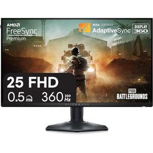 Alienware AW2523HF Gaming Monitor 24.5-Inch (1920x1080) 360Hz Display, AMD Free Sync, Height/Tilt/Swivel/Pivot Adjustability, Dark Side of The Moon Alienware AW2523HF Gaming Monitor 24.5-Inch (1920x1080) 360Hz Display, AMD Free Sync, Height/Tilt/Swivel/Pivot Adjustability, Dark Side of The Moon