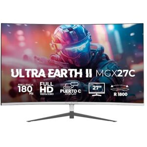 Balam Rush Monitor Gamer Curvo 27" VA/Ultra Earth II MGX27C / FHD R1800 / 165Hz / 1ms / 1xHDMI 1.4 / 1xDP 1.2 / 1xTYPE C 15W / Vesa 100x100mm / Blanco Balam Rush Monitor Gamer Curvo 27" VA/Ultra Earth II MGX27C / FHD R1800 / 165Hz / 1ms / 1xHDMI 1.4 / 1xDP 1.2 / 1xTYPE C 15W / Vesa 100x100mm / Blanco