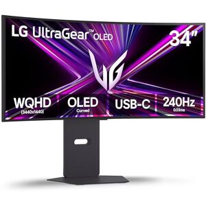 LG 34GX900A-B monitor de juegos OLED curvo Ultragear de 34 puadas WQHD (3440 x 1440), 240Hz, 0.03ms, compatible con NVIDIA G-Sync, VESA DisplayHDR True Black 400, HDMI 2.1, DisplayPort, USB Type-C LG 34GX900A-B monitor de juegos OLED curvo Ultragear de 34 puadas WQHD (3440 x 1440), 240Hz, 0.03ms, compatible con NVIDIA G-Sync, VESA DisplayHDR True Black 400, HDMI 2.1, DisplayPort, USB Type-C