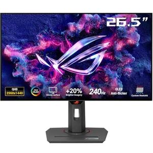 Asus ROG Strix Monitor para Juegos OLED de 27 Pulgadas 1440P (XG27AQDMG) QHD, OLED Brillante, 240Hz, 0.03ms, disipador térmico Personalizado, antiparpadeo, Brillo Uniforme, Compatible con G-Sync Asus ROG Strix Monitor para Juegos OLED de 27 Pulgadas 1440P (XG27AQDMG) QHD, OLED Brillante, 240Hz, 0.03ms, disipador térmico Personalizado, antiparpadeo, Brillo Uniforme, Compatible con G-Sync