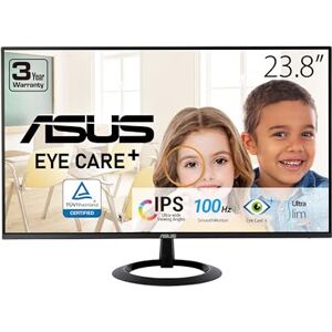 Asus Monitor VZ24EHF Eye Care: 24 pulgadas (23,8 pulgadas visibles), IPS, Full HD, sin marco, 100 Hz, sincronización adaptativa, MPRT de 1 ms, HDMI, luz azul baja, sin parpadeo, montaje en pared Asus Monitor VZ24EHF Eye Care: 24 pulgadas (23,8 pulgadas visibles), IPS, Full HD, sin marco, 100 Hz, sincronización adaptativa, MPRT de 1 ms, HDMI, luz azul baja, sin parpadeo, montaje en pared