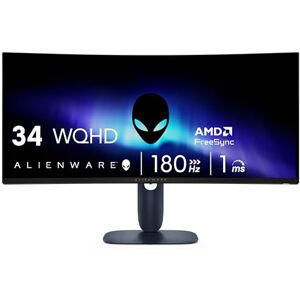 Alienware 34 Monitor para Juegos Curvado – AW3425DWM – visualización WQHD de 34 Pulgadas 180Hz 1 ms, 1500R, AMD FreeSync Premium, VESA AdaptiveSync. Alienware 34 Monitor para Juegos Curvado – AW3425DWM – visualización WQHD de 34 Pulgadas 180Hz 1 ms, 1500R, AMD FreeSync Premium, VESA AdaptiveSync.