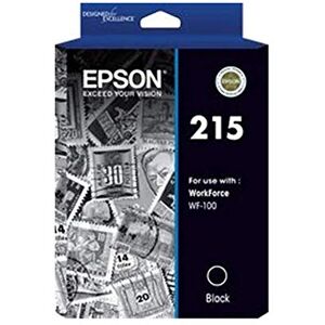Epson 215 Std Pigment Cartucho de tinta negra para Workforce WF-100, paquete individual, C13T215192 Epson 215 Std Pigment Cartucho de tinta negra para Workforce WF-100, paquete individual, C13T215192