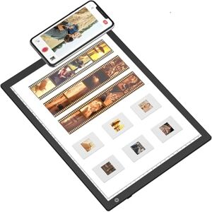 eyesen Caja de luz con visor de diapositivas, ultrafina A4, escáner de luz alimentado por USB para diapositivas de fotos y escaneo negativo de película, regalo de Navidad, dibujo de tatuajes, dibujo de eyesen Caja de luz con visor de diapositivas, ultrafina A4, escáner de luz alimentado por USB para diapositivas de fotos y escaneo negativo de película, regalo de Navidad, dibujo de tatuajes, dibujo de