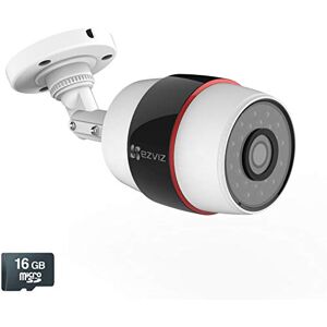 EZVIZ Camara de Seguridad inalambrica Husky Outdoor HD 1080p WiFi Video Bullet, Vision Nocturna, Resistente a la Intemperie, 16GB MicroSD EZVIZ Camara de Seguridad inalambrica Husky Outdoor HD 1080p WiFi Video Bullet, Vision Nocturna, Resistente a la Intemperie, 16GB MicroSD