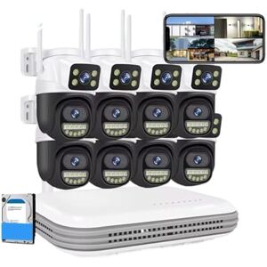 QDVOPHZA H.265 6MP cámara IP al Aire Libre Full HD 8CH inalámbrico NVR Sistema de Seguridad WiFi Kit de vigilancia CCTV Cara Audio Video grabadora(2T,8CH NVR x 8 CAM) QDVOPHZA H.265 6MP cámara IP al Aire Libre Full HD 8CH inalámbrico NVR Sistema de Seguridad WiFi Kit de vigilancia CCTV Cara Audio Video grabadora(2T,8CH NVR x 8 CAM)