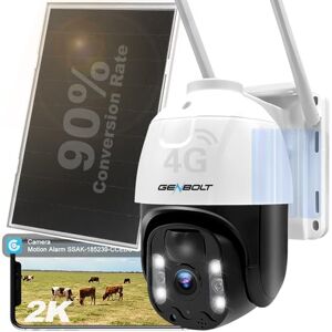 GENBOLT 3G/4G LTE 2K Solar Cámara Vigilancia Exterior con Sim, 3MP Cámara Inalámbrica Sin WiFi con Batería 15600mAh,PTZ Seguimiento Automático Detección PIR,IP Cámara Seguridad Sin Cable Nocturna Color GENBOLT 3G/4G LTE 2K Solar Cámara Vigilancia Exterior con Sim, 3MP Cámara Inalámbrica Sin WiFi con Batería 15600mAh,PTZ Seguimiento Automático Detección PIR,IP Cámara Seguridad Sin Cable Nocturna Color