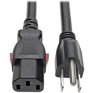 TRIPP LITE Cable de alimentación para computadora (NEMA 5-15P a C13), Resistente, Conector C13 de Bloqueo, 15A, 125V, 14AWG, 3 pies (P007-L03) TRIPP LITE Cable de alimentación para computadora (NEMA 5-15P a C13), Resistente, Conector C13 de Bloqueo, 15A, 125V, 14AWG, 3 pies (P007-L03)