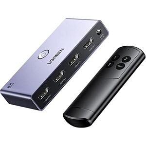 UGREEN HDMI2.1 Switch 8K@60Hz 3 Entradas 1 Salida Ultra HD Aluminio con Mando a Distancia Soporta 3D HDR HDCP 2.3 Compatible con PS5/4/3 Fire Stick Xbox Laptop Computadora Escritorio Proyector UGREEN HDMI2.1 Switch 8K@60Hz 3 Entradas 1 Salida Ultra HD Aluminio con Mando a Distancia Soporta 3D HDR HDCP 2.3 Compatible con PS5/4/3 Fire Stick Xbox Laptop Computadora Escritorio Proyector
