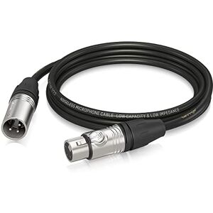 Behringer GMC-300 Cable para microfono, Negro/Plateado Behringer GMC-300 Cable para microfono, Negro/Plateado