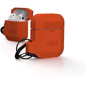 URBAN ARMOR GEAR UAG Funda Compatible con AirPods (1st & 2nd Gen) Silicone Naranja/Gris, Estuche Resistente de Silicona Suave al Tacto con protección de Cuerpo Completo y mosquetón Desmontable URBAN ARMOR GEAR UAG Funda Compatible con AirPods (1st & 2nd Gen) Silicone Naranja/Gris, Estuche Resistente de Silicona Suave al Tacto con protección de Cuerpo Completo y mosquetón Desmontable