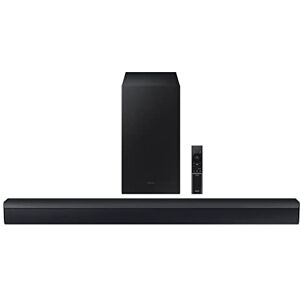 Samsung HW-C450 Barra de Sonido de 2.1 Canales con DTS Virtual X, subwoofer Incluido, Refuerzo de Graves, Lectura de Sonido Adaptable, Modo de Juego, Bluetooth, Sonido Envolvente inalámbrico Samsung HW-C450 Barra de Sonido de 2.1 Canales con DTS Virtual X, subwoofer Incluido, Refuerzo de Graves, Lectura de Sonido Adaptable, Modo de Juego, Bluetooth, Sonido Envolvente inalámbrico