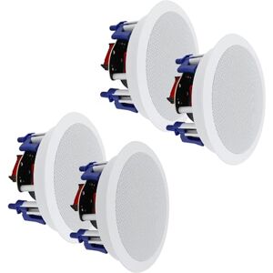 Herdio Altavoces de Techo de 5.25 Pulgadas, 600 W, Montaje Empotrado de 2 vías, Altavoz de Pared para Cine en casa, Interior, baño, Oficina, porches Cubiertos (2 Pares, Blanco) Herdio Altavoces de Techo de 5.25 Pulgadas, 600 W, Montaje Empotrado de 2 vías, Altavoz de Pared para Cine en casa, Interior, baño, Oficina, porches Cubiertos (2 Pares, Blanco)