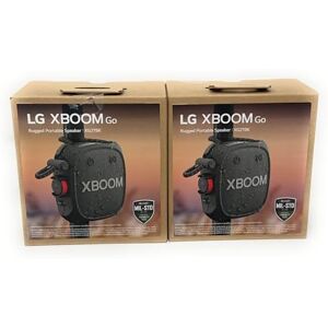 LG XBOOM Go Altavoz portátil inalámbrico con sonido potente XG2TBK Paquete de 2 LG XBOOM Go Altavoz portátil inalámbrico con sonido potente XG2TBK Paquete de 2