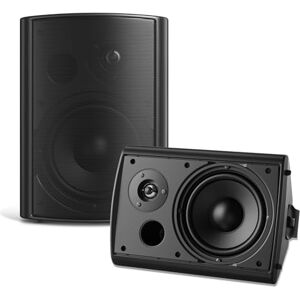 STUDIOFINIX Altavoces de Pared de 6,5 Pulgadas, Sistema de Altavoces pasivos para Exteriores de 400W/par, Material ABS Resistente para el Patio, el Garaje y la Piscina (Negro) STUDIOFINIX Altavoces de Pared de 6,5 Pulgadas, Sistema de Altavoces pasivos para Exteriores de 400W/par, Material ABS Resistente para el Patio, el Garaje y la Piscina (Negro)