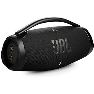 JBL Boombox 3 Wi-Fi Bocina Portátil Bluetooth, Sonido 3D Dolby Atmos, Reproducción 24 Horas, Resistente al Agua y Polvo IP67 Negro JBL Boombox 3 Wi-Fi Bocina Portátil Bluetooth, Sonido 3D Dolby Atmos, Reproducción 24 Horas, Resistente al Agua y Polvo IP67 Negro