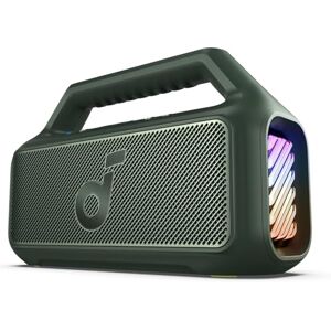 Soundcore by Anker Boom 2 Bocina Bluetooth Portatil, 24h de Reproducción, Potencia 80W RMS con BassUp, Sincroniza +100 Altavoces, IPX7 Flotante, Altavoz Inalámbrico, Party Box Soundcore by Anker Boom 2 Bocina Bluetooth Portatil, 24h de Reproducción, Potencia 80W RMS con BassUp, Sincroniza +100 Altavoces, IPX7 Flotante, Altavoz Inalámbrico, Party Box