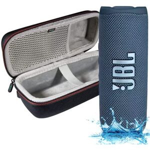JBL Flip 6 Altavoz Bluetooth portátil impermeable, sonido potente y graves profundos, IPX7 impermeable, 12 horas de tiempo de reproducción con funda rígida Megen, color azul JBL Flip 6 Altavoz Bluetooth portátil impermeable, sonido potente y graves profundos, IPX7 impermeable, 12 horas de tiempo de reproducción con funda rígida Megen, color azul