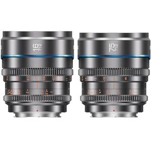 Sirui Night Walker 16 mm 75 mm Kit Objetivos T1.2 S35, manual lente focal fija, gran apertura, compacta y ligera, vlogging, para Micro Four Third, BMPCC4K, GH5II, GH6, Z Cam, gris metal Sirui Night Walker 16 mm 75 mm Kit Objetivos T1.2 S35, manual lente focal fija, gran apertura, compacta y ligera, vlogging, para Micro Four Third, BMPCC4K, GH5II, GH6, Z Cam, gris metal
