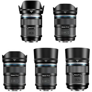 Sirui Sniper 16 mm, 23 mm, 33 mm, 56 mm, 75 mm, Lente de Enfoque automático F1.2 Gran Angular APS-C (Montaje X, Negro) Sirui Sniper 16 mm, 23 mm, 33 mm, 56 mm, 75 mm, Lente de Enfoque automático F1.2 Gran Angular APS-C (Montaje X, Negro)