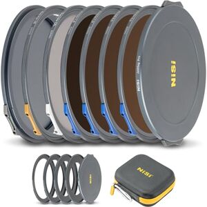 NiSi Kit de cine JetMag Pro 82MAG, filtros magnéticos de densidad neutra FS (ND4/ND8/ND16/ND64), filtro CPL de color verdadero, filtro de niebla negra 1/8, adaptadores (67 mm/72 mm/77 mm/82 mm), tapas NiSi Kit de cine JetMag Pro 82MAG, filtros magnéticos de densidad neutra FS (ND4/ND8/ND16/ND64), filtro CPL de color verdadero, filtro de niebla negra 1/8, adaptadores (67 mm/72 mm/77 mm/82 mm), tapas