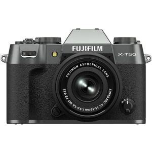 Fujifilm X-T50 Cámara Digital sin Espejo XC15-45mmF3.5-5.6 OIS PZ Kit de Lentes Carbón Plata Fujifilm X-T50 Cámara Digital sin Espejo XC15-45mmF3.5-5.6 OIS PZ Kit de Lentes Carbón Plata