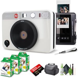 Leica Sofort 2 Película de fotos instantánea híbrida y cámara digital (blanco) (19188) con visualización LCD con película instantánea Fujifilm 60 hojas + tarjeta de memoria de 128 GB + bolsa + kit Leica Sofort 2 Película de fotos instantánea híbrida y cámara digital (blanco) (19188) con visualización LCD con película instantánea Fujifilm 60 hojas + tarjeta de memoria de 128 GB + bolsa + kit