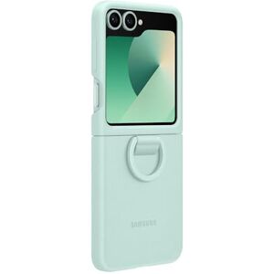 Samsung Galaxy Funda Oficial de Silicona con Anillo para Galaxy Z Flip6, Color Menta Samsung Galaxy Funda Oficial de Silicona con Anillo para Galaxy Z Flip6, Color Menta