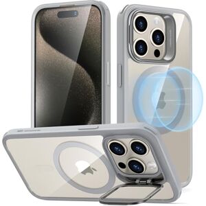 ESR Funda para iPhone 15 Pro, Compatible con MagSafe, Funda Protectora de Grado Militar, Funda de teléfono con Soporte Integrado, Cubierta Trasera Resistente a los arañazos, Serie clásica, Gris ESR Funda para iPhone 15 Pro, Compatible con MagSafe, Funda Protectora de Grado Militar, Funda de teléfono con Soporte Integrado, Cubierta Trasera Resistente a los arañazos, Serie clásica, Gris