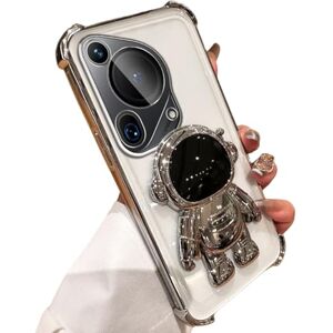 glvz Funda de teléfono para Huawei Pura 70 Ultra,Suave TPU Caja,Soporte para Astronauta,Silicona Todo Incluido a Prueba de caídas Case (D) glvz Funda de teléfono para Huawei Pura 70 Ultra,Suave TPU Caja,Soporte para Astronauta,Silicona Todo Incluido a Prueba de caídas Case (D)