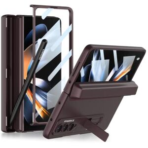 CFPLZFY Funda magnética con bisagras para teléfono todo incluido para Samsung Galaxy Z Fold 4, carcasa de teléfono plegable con soporte para Z Fold4, cubierta anticaída de la caja de la pluma CFPLZFY Funda magnética con bisagras para teléfono todo incluido para Samsung Galaxy Z Fold 4, carcasa de teléfono plegable con soporte para Z Fold4, cubierta anticaída de la caja de la pluma