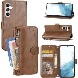 glvz Fundas Tipo Cartera Compatible con Samsung Galaxy A24 4G Funda Cruzada con Cremallera Piel sintética Soporte para Samsung Galaxy A24 4G Case (Marrón) glvz Fundas Tipo Cartera Compatible con Samsung Galaxy A24 4G Funda Cruzada con Cremallera Piel sintética Soporte para Samsung Galaxy A24 4G Case (Marrón)