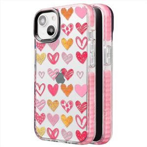 INSTACASE Funda Compatible con iPhone 13 Carcasa Uso Rudo Corazones Rojos y Rosas, Protector Compatible con iPhone 13 para Mujer, Case Corazón, Borde Rosa INSTACASE Funda Compatible con iPhone 13 Carcasa Uso Rudo Corazones Rojos y Rosas, Protector Compatible con iPhone 13 para Mujer, Case Corazón, Borde Rosa