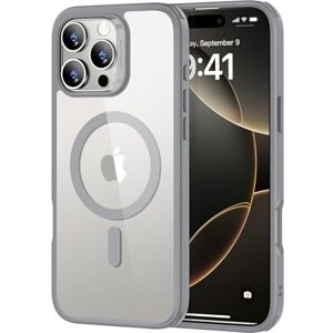 ESR Funda para iPhone 16 Pro MAX (4 en 1), Funda Translúcida Mate con Protector de Pantalla, Compatible MagSafe, Protección Grado Militar, Serie Classic, Gris Esmerilado ESR Funda para iPhone 16 Pro MAX (4 en 1), Funda Translúcida Mate con Protector de Pantalla, Compatible MagSafe, Protección Grado Militar, Serie Classic, Gris Esmerilado