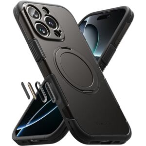 Ringke Alles Diseñado para Funda iPhone 16 Pro MAX y Compatible con MagSafe, Carcasa Protectora Resistente con Soporte Magnético Giratorio de 360 y Cubierta de Botón de Control de Cámara Gunmetal Ringke Alles Diseñado para Funda iPhone 16 Pro MAX y Compatible con MagSafe, Carcasa Protectora Resistente con Soporte Magnético Giratorio de 360 y Cubierta de Botón de Control de Cámara Gunmetal