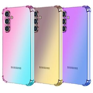 imiy 【3 Piezas】 Fundas Compatible con Samsung Galaxy A54 5G Carcasa Degradado Silicona Suave Transparente TPU Gel Case,Airbag Protector Anti-Choque Delgada para Samsung Galaxy A54 5G (C) imiy 【3 Piezas】 Fundas Compatible con Samsung Galaxy A54 5G Carcasa Degradado Silicona Suave Transparente TPU Gel Case,Airbag Protector Anti-Choque Delgada para Samsung Galaxy A54 5G (C)